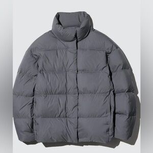 Grey Uniqlo Ultra Light Down Puffer